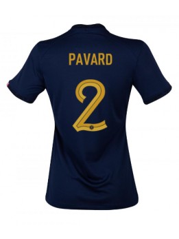 Ženski Nogometna dresi replika Francija Benjamin Pavard #2 Domači SP 2022 Kratek rokav